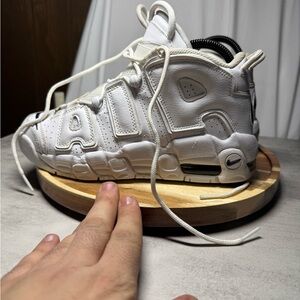 Nike Air More Uptempo White Midnight NAVY6.5Y/WOMENS 8